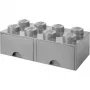 Room Copenhagen - LEGO ķieģeļu atvilktnes 8 - pelēkas (40061740)