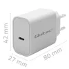 QOLTEC Super Quick PD lādētājs 20W USB-C (5V/12V) – pārnēsājams ātrais lādētājs