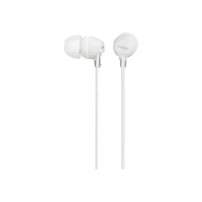 Sony MDR-EX15LP, vadu, 8 - 22000 Hz, mūzika, 3 g, austiņas, balta