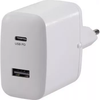 VOLTCRAFT UC-2ACX001 VC-11501480 USB lādētāja kontaktligzda Izejas strāva (maks.) 3000 mA 2 x USB, USB-C™ ligzda USB barošanas padeve (USB-PD) (VC-11501480)