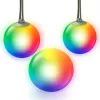 Āra viedā globusa gaisma krāsaina 3-pack, LED gaisma aizstāj 33 vatus