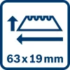 Universālā naža asmens Bosch Professional 63 mm 1600A01V3H
