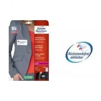 Pašlīmējošā printera etiķete Avery L4784-20 balta 6,35x2,96cm 540 etiķetes