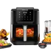 Rommelsbacher FRH 1700 Single 8 L karstā gaisa fritieris 1700 W ar 10 programmām un LED displeju