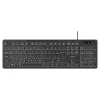 Savio KB-04 tastatūra Mājai/Birojam USB QWERTY UK International Melna