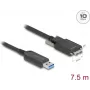 Aktīvais optiskais kabelis DeLOCK 83212 USB 10 Gbps Type-A uz Micro-B 7,5 m