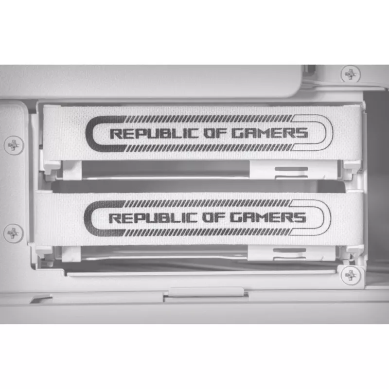 ASUS ROG GR701 Hyperion White, PC, Balts, ATX, EATX, micro ATX, Mini-ITX, Alumīnijs, Multi, Priekšpuse