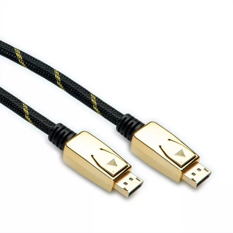 ROLINE 11.04.5920 DisplayPort kabelis 1 m Melns - Zelts (11.04.5920)