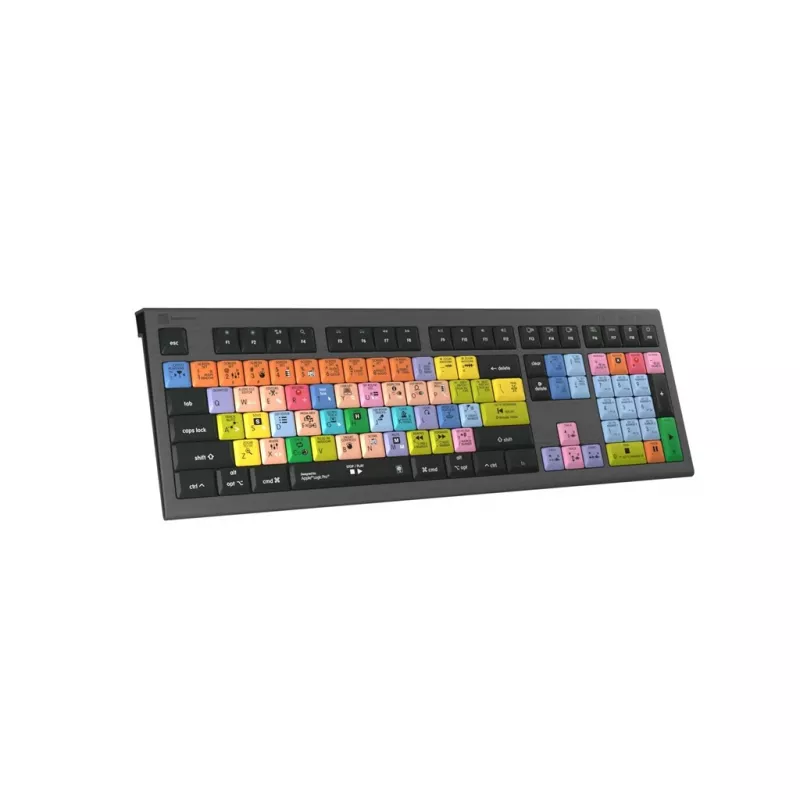 Tastatūra Logickeyboard LKB-LOGXP2-A2M-UK Universāla USB QWERTY UK angļu valoda Melna