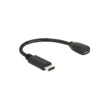 USB kabelis DeLOCK 65578 USB 2.0 0,15 m USB C Micro-USB B melns