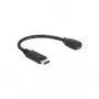 USB kabelis DeLOCK 65578 USB 2.0 0,15 m USB C Micro-USB B melns