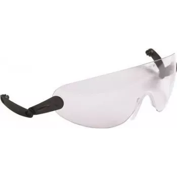 3M Hard Hat Integrated Safety Glasses, Clear, V9C, Melns, Transparent