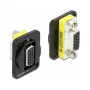 VGA savienotāju adapteris DELOCK 86792 — 15 kontaktu ligzda uz 15 kontaktu ligzda, melna