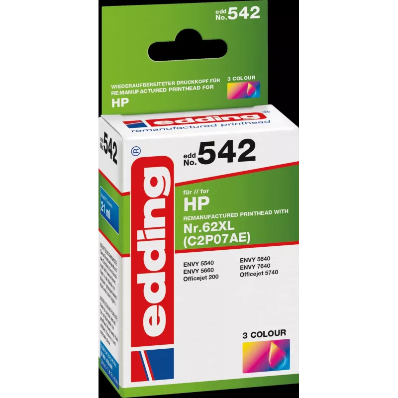 Edding EDD-542 - Kompatibel - Cyan - Magenta - Gelb - HP - Multipack - HP Envy 5540 e-All-in-One HP Envy 5600 Series HP Envy 5640 e-All-in-One HP Envy