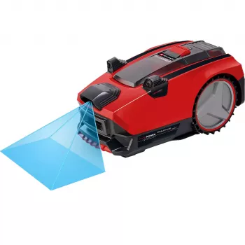 Power X-Change Robotu pļāvējs FREELEXO CAM PLUS 600 (Sarkans/melns, Li-Ion Battery Plus 4,0Ah, Kamera + Sensors)