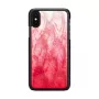 Viedtālruņa maciņš iKins iPhone XS / XS S — rozā ezera un melns, aizsargapvalks