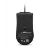 Vadu USB-A pele Lenovo 120 — melna, piemērota abām rokām, 1600 DPI, 3 pogas, 1,5 m kabelis