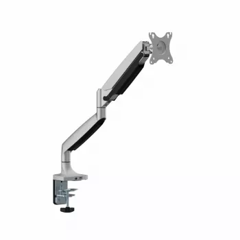 Galda monitoru stiprinājums ART RAMM L-35HD 17–45 collu ekrāniem, gāzes atspere, skava, USB-C un USB-A, līdz 27 kg