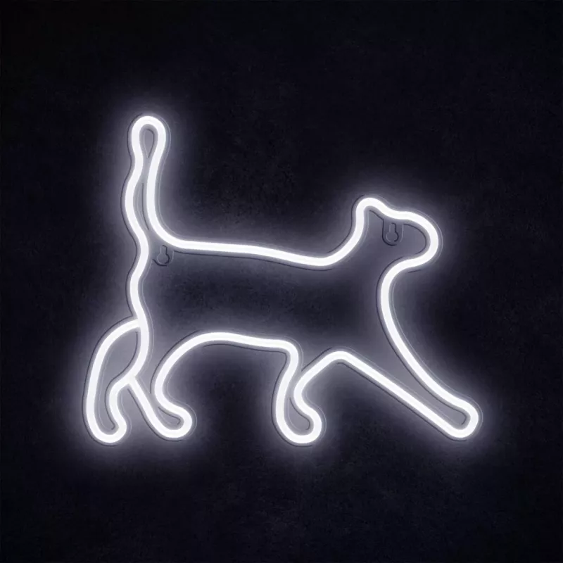 Neona stila dekoratīvā lampa MANTA SNL70WH Style Neon Lights CAT 2 Balticā 70 cm