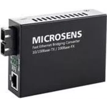 MICROSENS Fast Ethernet Bridging Converter MS400210 - Media Converter - 100Mb LAN - 10Base-T, 100Base-FX, 100Base-TX - RJ-45 / SC multi-mode - līdz 2 km - 1310 nm (MS400210)