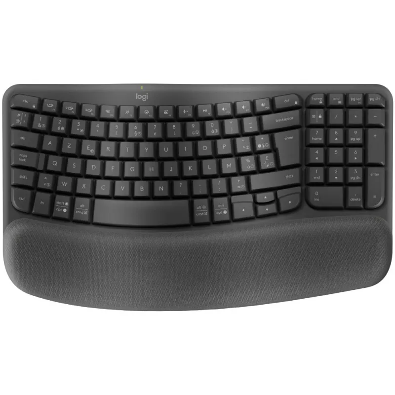 Wave Keys bezvadu ergonomiskā tastatūra - GRAPHITE - NLB - 2.4GHZBT - NA - CENTRAL-419 - UNIVERSAL