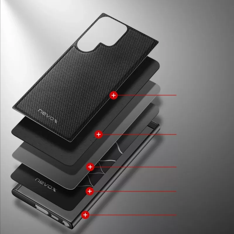Nevox StyleShell NYLO - Samsung Galaxy S25 Ultra , Melns