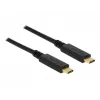 USB kabelis DeLOCK 83661 USB 3.2 Gen 2 1 m USB C melns