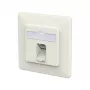 METZ CONNECT savienojuma ligzda E-DAT C6A LSA++ 1 ports UP tīri balta