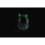 Razer Kraken V2 Pro Kitty Edition, vadu, pāri ausīm, melnas, spēļu austiņas