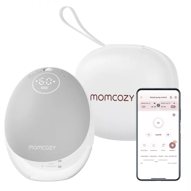 Krūts sūknis Momcozy M9 viens pelēks
