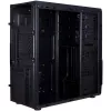 Korpuss INTER-TECH B-42 Black Midi Tower, ATX, 2xUSB2.0, zila LED lente, barošanas bloks nav iekļauts
