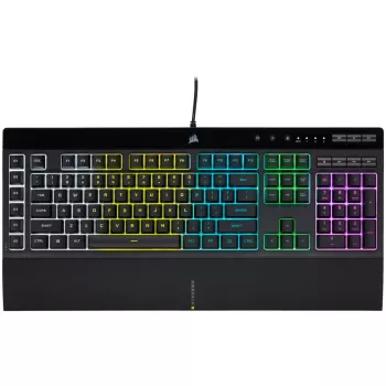 Corsair K55 RGB PRO tastatūra Spēļu USB QWERTZ Vācu Melna