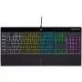 Corsair K55 RGB PRO tastatūra Spēļu USB QWERTZ Vācu Melna