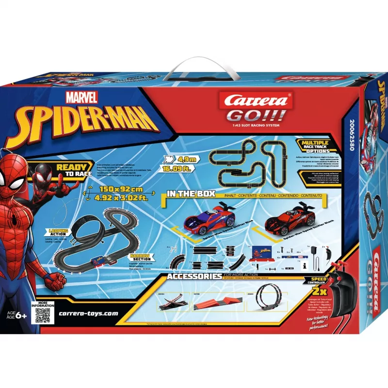 CARRERA Racetrack Spider sacīkšu modelis 20062580 slotu auto komplekts