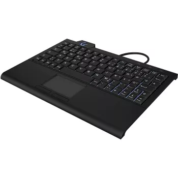 KeySonic KSK-3210ELU (DE) tastatūra Mājas USB QWERTZ Vācu Melna