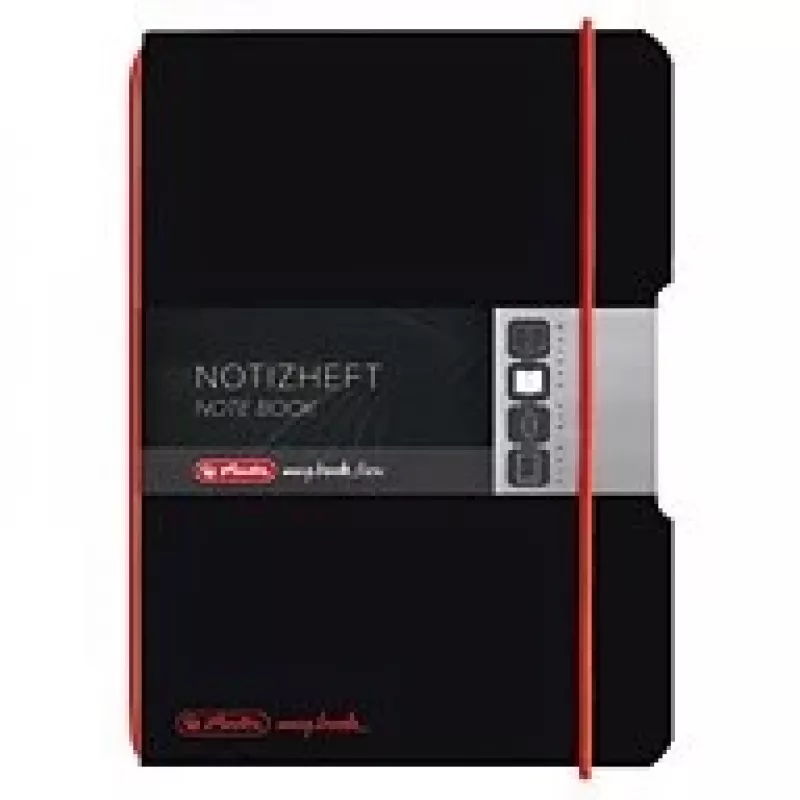 Writing Notebook Herlitz 11361599 A6 40 Sheets Melns