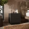 Naktsgaldiņu pāris Cama naktsgaldiņš LIVERTI 45x42x47 cm, melna, MDF/skaidu plātne, 16 mm rāmis