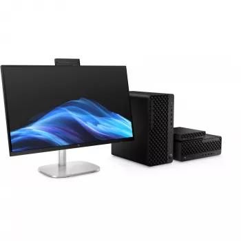 HP EliteDesk 8 SFF G1i AI 99M78ET galddators, Intel Core Ultra 7 265, 32 GB RAM, 512 GB NVMe SSD, NVIDIA RTX A400 4 GB, Wi-Fi 6E, Windows 11 Pro, melns