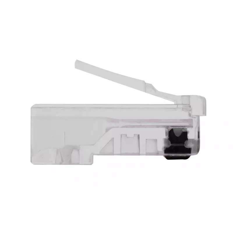 RJ45 spraudnis GEMBIRD PLUG3UP6/100, Cat5, taisns vīrišķais, caurspīdīgs, apzeltīti kontakti, iepakojumā 100
