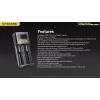 Baterijas lādētājs Nitecore Ci12 Universāls USB lādētājs Li‑Ion, NiCd, NiMH, 3A ieeja 5/9/12V, plastmasas korpuss
