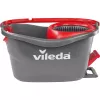 Slots VILEDA EasyWring & Clean Turbo, sarkans tehnopolimēra spainis, noņemama mazgājama mikrošķiedras galviņa, cietām grīdām