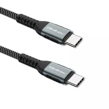 USB kabelis Qoltec 52358 1,5 m USB C melns USB 2.0 0,48 Gbit/s