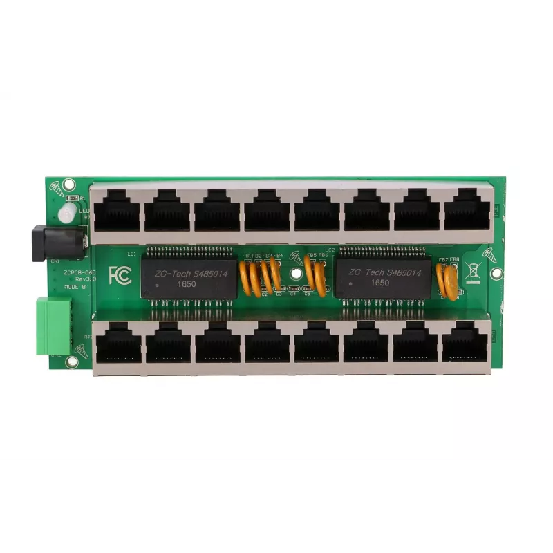 PoE inžektors Extralink Gigabit 8 Portu 1000Mb/s RJ45 B režīms