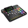 Studijas kontrolleris RØDE Caster Pro II melns — 4 XLR/TRS kombinētās ieejas, 4 austiņu izejas, 8 bloki, skārienekrāns, Wi‑Fi, Bluetooth, USB‑C