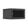 Sienas stiprinājuma skapis 19 inch 6U 600x600 melns
