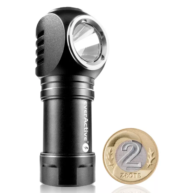 LED lukturis 3 darbības režīmi 10 W 500 lūmeni alumīnija korpuss uzlādējams ūdensizturīgs FL-55R Dripple - Everactive