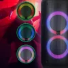 Portatīvs skaļrunis MANTA ATTIS SPK0802 120W, Bluetooth, vadu ieeja, uzlādējams, FM, LED gaismas