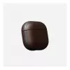 Ādas AirPods futlāris Nomad V3 Rustic Brown — aizsargājošs ādas pārvalks AirPods uzlādes futlārim