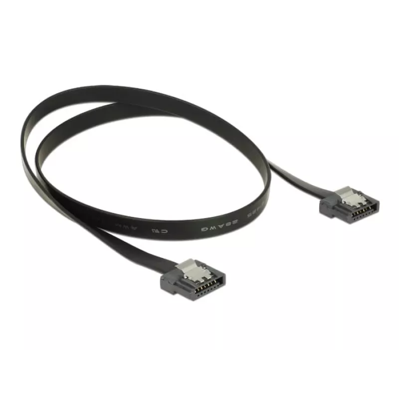 SATA kabelis DeLOCK 83841 0,5 m SATA III 7-pin melns