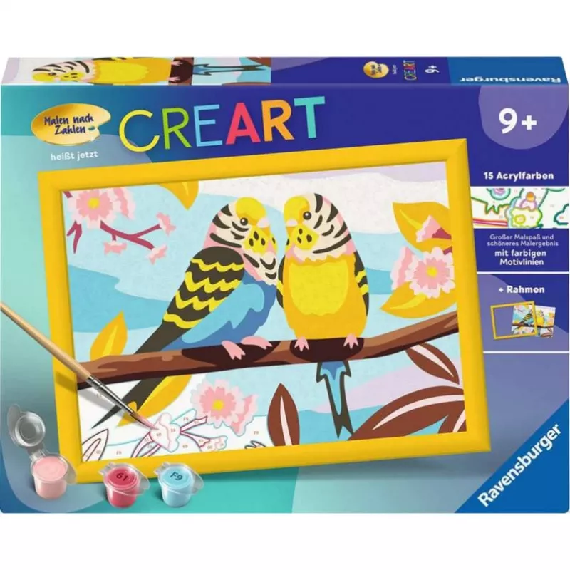 CreArt - Krāsaini viļņpapagaiļi, Gleznošana